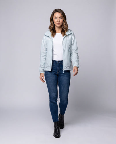 Unisex nan leichte Kapuzen-Outdoorjacke mit wasserabweisender DWR-Beschichtung und verstellbarem Saum Drune