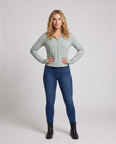 Damen nan ultraleichte UV-Schutz Kapuzenjacke mit kühlendem Funktionsmaterial und Daumenlöchern Drune