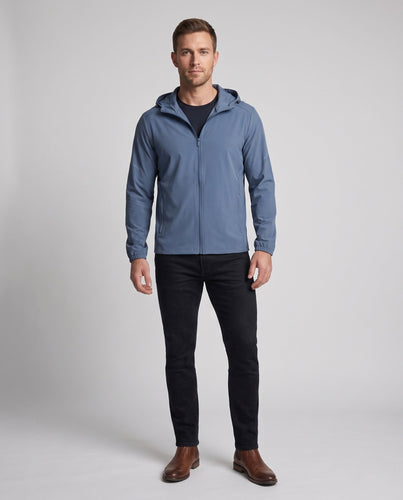 Unisex nan packbare Stadt-Windjacke mit ergonomischem Schnitt Kapuze und verdeckten Reißverschlusstaschen Drune