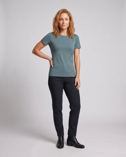 Damen atmungsaktives Trainingsshirt mit Funktionsmaterial Drune
