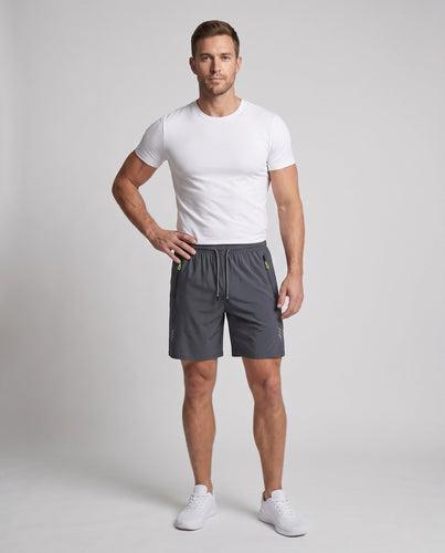 Herren sportliche Komfort-Shorts mit praktischen Reißverschlusstaschen Drune