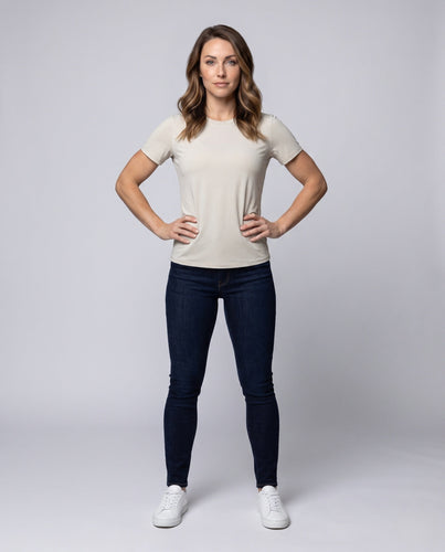 Damen Atmungsaktives Kurzarm-Funktionsshirt mit Netzmaterial Drune