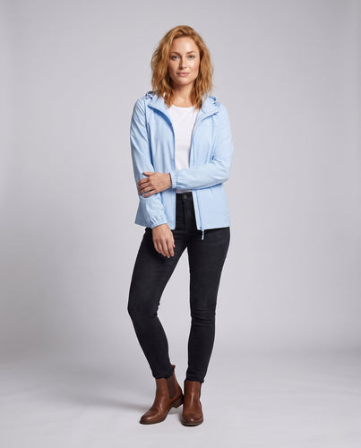 Damen leichte Outdoorjacke mit verstellbarer Kapuze Drune