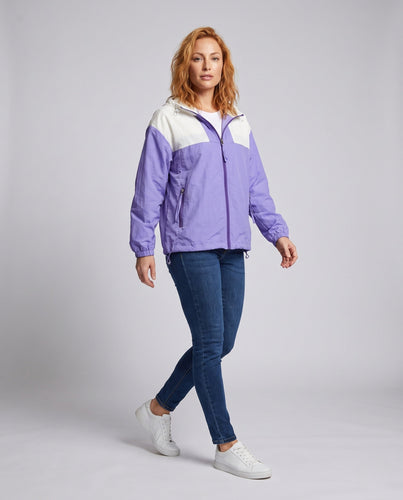 Damen leichte Regenjacke mit verstellbarem Kapuzendesign und atmungsaktiven Eigenschaften Drune