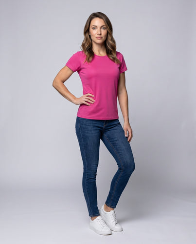 Damen Sport-T-Shirt mit atmungsaktiver und feuchtigkeitsregulierender Technologie Drune