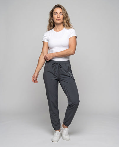 Damen sportliche Trainingshose mit innovativem atmungsaktivem Material Drune
