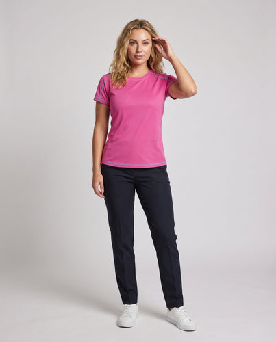 Damen Sportliches Funktions-T-Shirt mit atmungsaktiven Einsätzen Drune