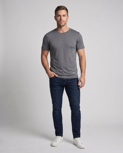 Herren Atmungsaktives Trainings-T-Shirt mit strukturierter Oberfläche Drune