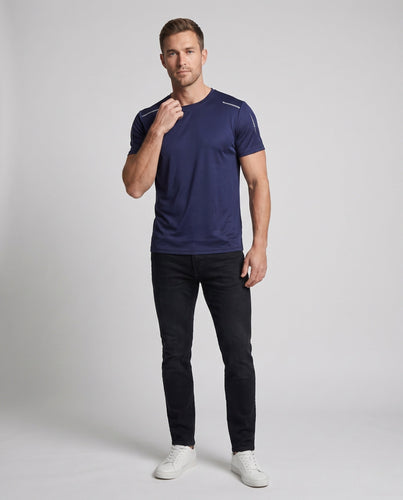 Herren Funktionsshirt mit atmungsaktiven Eigenschaften und reflektierenden Akzenten Drune
