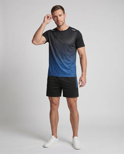Herren Sportliches Set mit atmungsaktivem T-Shirt und Shorts Drune