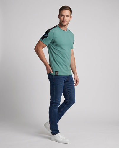 Herren Sportliches T-Shirt mit atmungsaktiven Einsätzen Drune