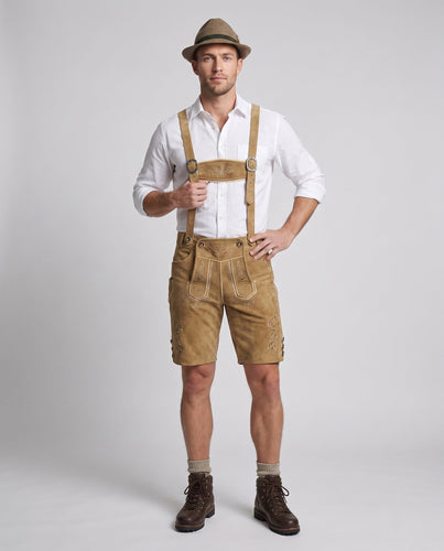 Herren klassische traditionelle Shorts mit aufwendiger Stickerei Drune