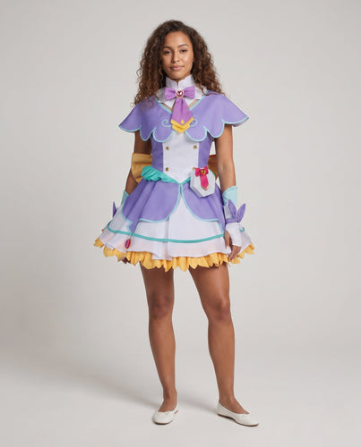 Damen Cosplay-Kleid mit kunstvollen Details und vielseitigen Accessoires Drune