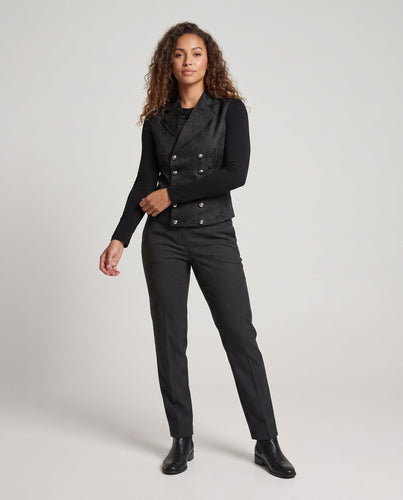 Damen elegante Weste mit kunstvollen Verzierungen Drune