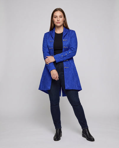 Damen eleganter Damenfrack mit filigranen Verzierungen und verschlusslosen Ärmelabschlüssen Drune