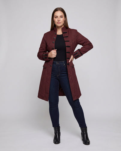 Damen eleganter Frackmantel mit kunstvollen Verzierungen Drune 1786463385