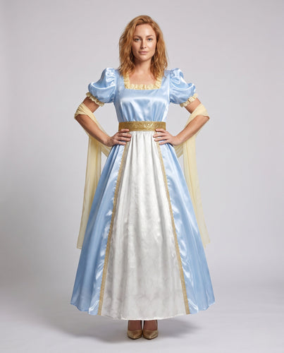 Damen historisches Dirndl-Kleid mit kunstvollen Verzierungen und eleganten Details Drune