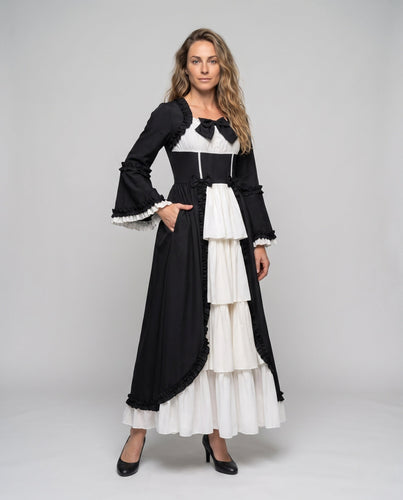 Damen Märchen Ballkleid mit voluminösen Rüschen Drune