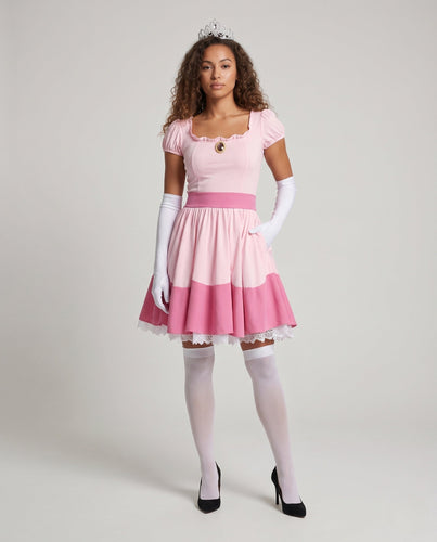 Damen Prinzessinnenkleid mit romantischen Rüschendetails und eleganten Akzenten Drune