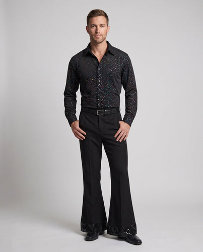 Herren Glitzerndes Retro-Disco-Outfit Drune