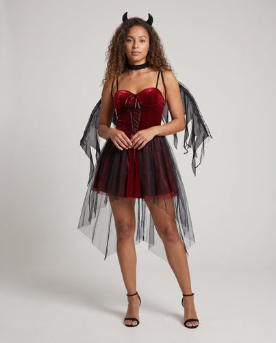Damen Langes Tüllkleid mit eleganten Spitzenakzenten Drune