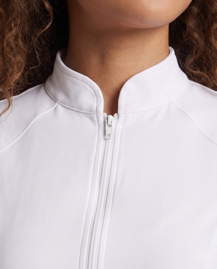 Damen sexy Krankenschwester Kostüm mit Zipper und Strumpfhalter Drune