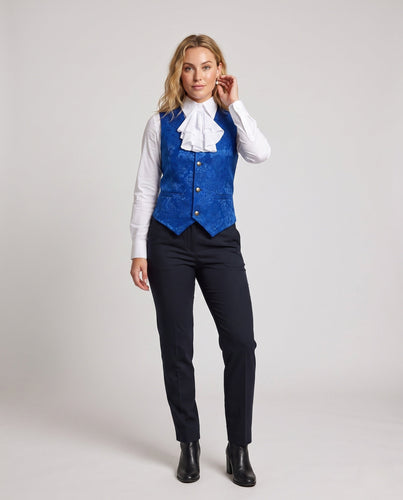 Damen elegante Weste mit kunstvollem Rüschendetail Drune
