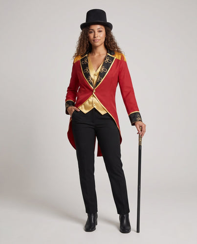 Damen Eleganter, historischer Militärmantel mit Fransen und prächtigen Verzierungen Drune