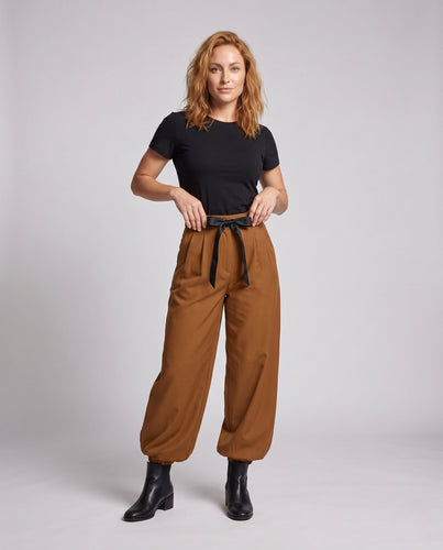 Damen Fashion Statement Jumpsuit mit breiten Beinen und Kordelzug Drune