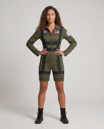 Damen Fliegeroverall mit praktischen Taschen und verstellbaren Trägern Drune