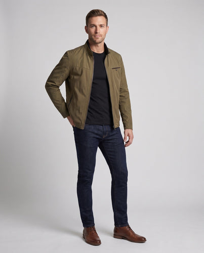 Herren Atmungsaktive Mikroporöse Hybridjacke mit Stehkragen Drune