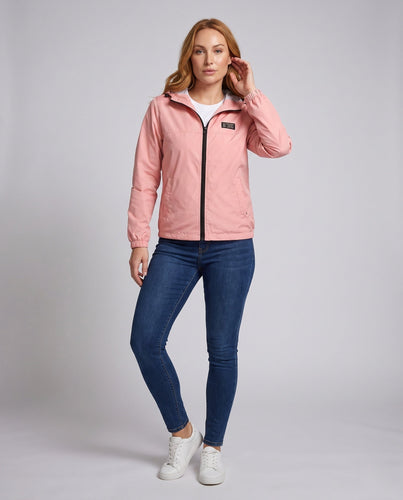 Leichte Damen-Hooded Windbreaker mit atmungsaktivem Futter und Reißverschluss Drune