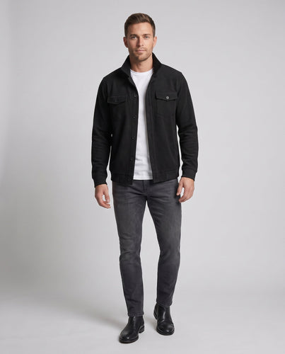 Herren Cord-Übershirt mit Brusttaschen, lockerer Passform und durchgehender Knopfleiste Drune