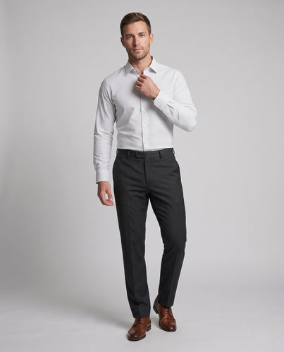 Herren Elegantes Langarmhemd mit feinen Streifen Drune