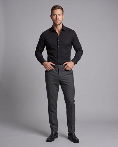 Herren Stretch-Fit Langarmshirt Drune