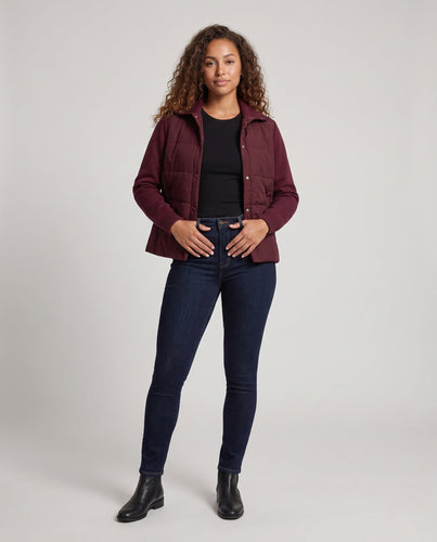 Damen Warme Steppjacke Drune