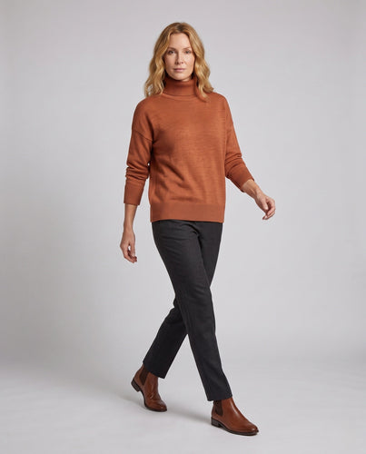 Mode Damen Rollkragenpullover Drune