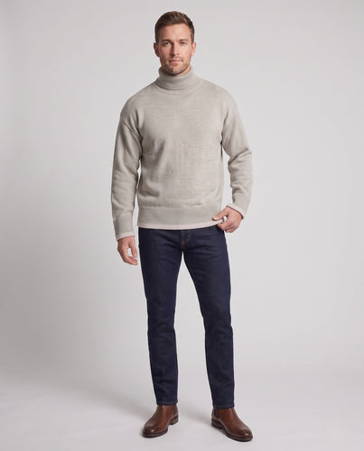 Herren Gemütlicher Stehkragenpullover aus weichem Material Drune