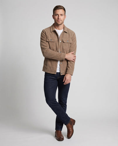 Herren Freizeit Cordjacke mit Brusttaschen Drune