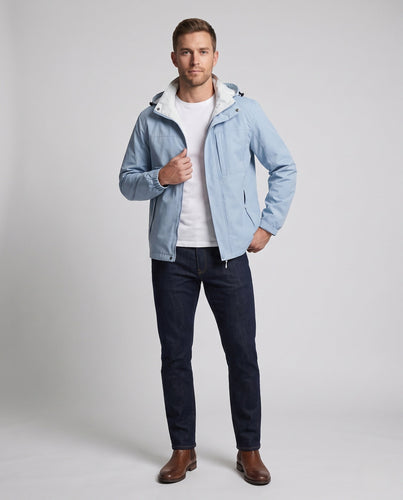 Herren leichte Übergangsjacke mit verstellbarem Kapuzen-Design Drune