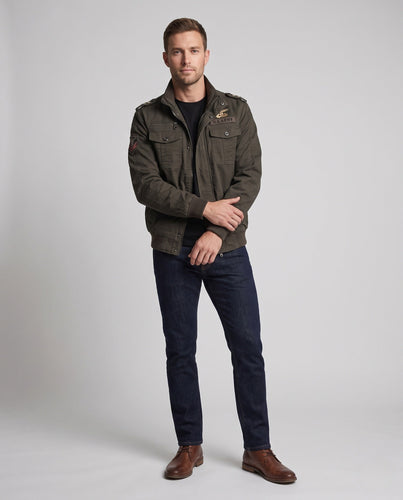 Herren Militärjacke mit vielen Taschen Drune