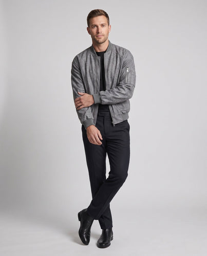 Herren Stylische Bomberjacke mit Praktischen Taschen Drune