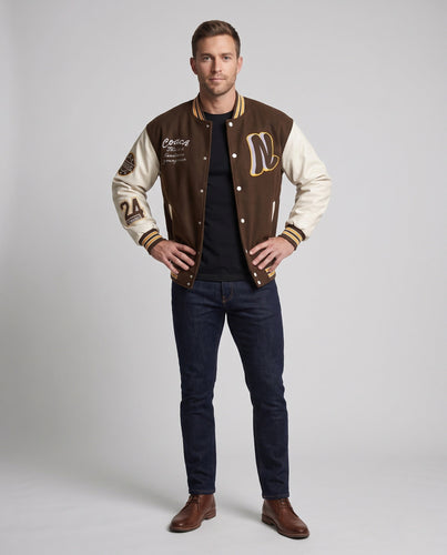 Herren Sportliche Collegejacke Drune