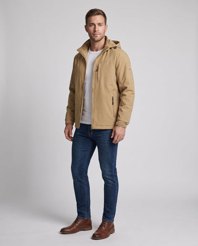 Herren Sportliche Outdoor-Jacke mit Kapuze Drune