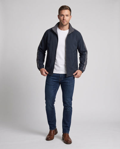Männermode Übergangsjacke sportlich mit praktischen Taschen Drune