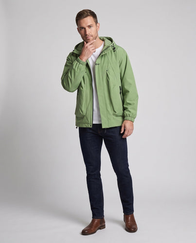 Herren Technische Regenjacke mit hohem Kragen Drune