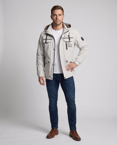 Herren Technische Winterjacke mit abnehmbarer Kapuze Drune