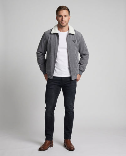 Herren Übergangsjacke mit Teddykragen Drune