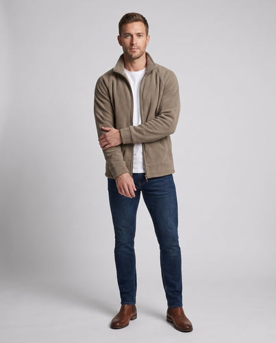 Herren Weiche Fleecejacke mit hohem Kragen Drune 1787797216