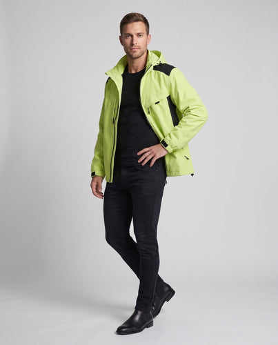 Unisex Wetterfeste Outdoor-Jacke mit verstellbarer Kapuze Drune